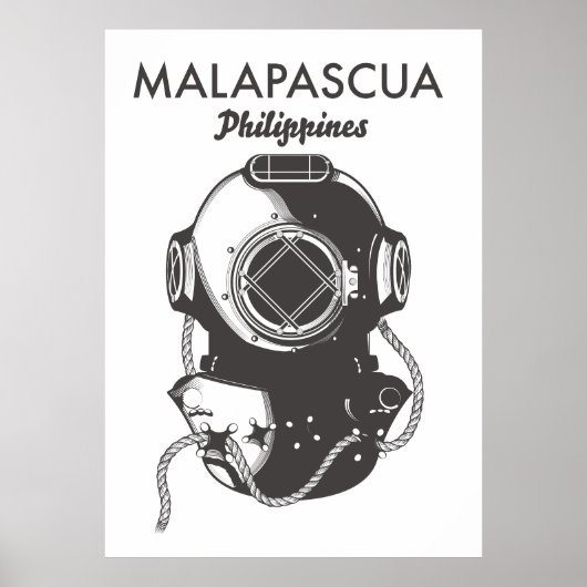 Malapascua Filipijnen Duiken reisposter Poster (Voorkant)