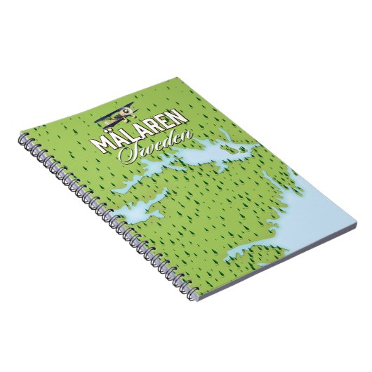 Mälaren Zweden Notitieboek (Rechterzijde)