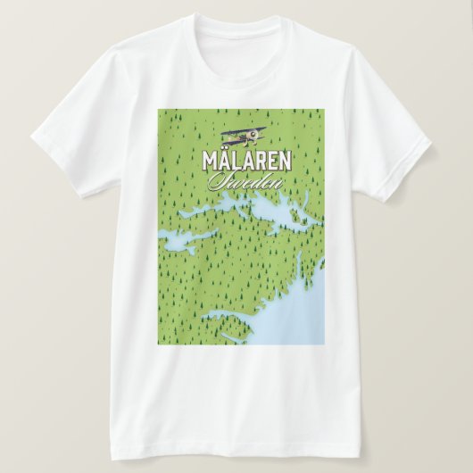 Mälaren Zweden T-shirt (Design voorkant)