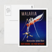 Malaria doodt briefkaart (Voorkant / Achterkant)