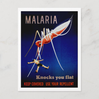 Malaria doodt briefkaart