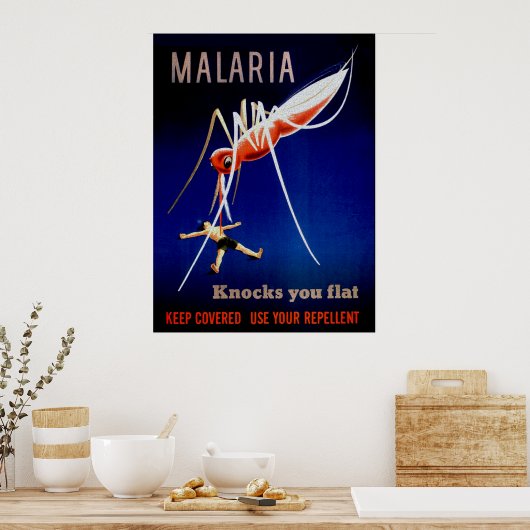Malaria doodt poster (Keuken)