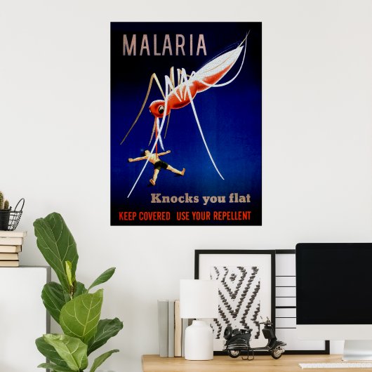 Malaria doodt poster (Thuiskantoor)