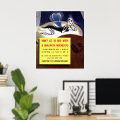 Malaria Mosquito - Border Poster (Thuiskantoor)