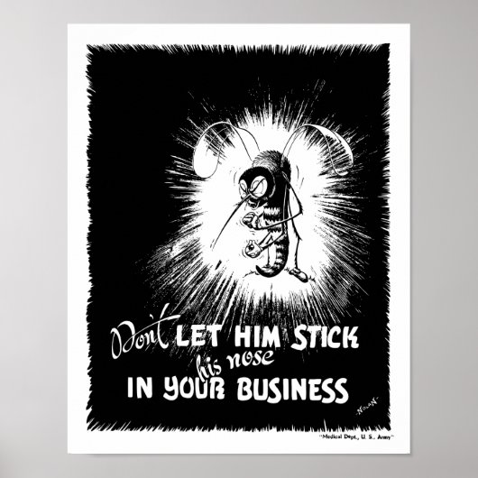 Malaria Mosquito - WW2 Poster (Voorkant)