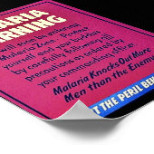 Malaria Waarschuwing Poster (Hoek)