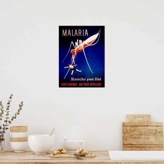 Malaria weet je griet Poster (Keuken)