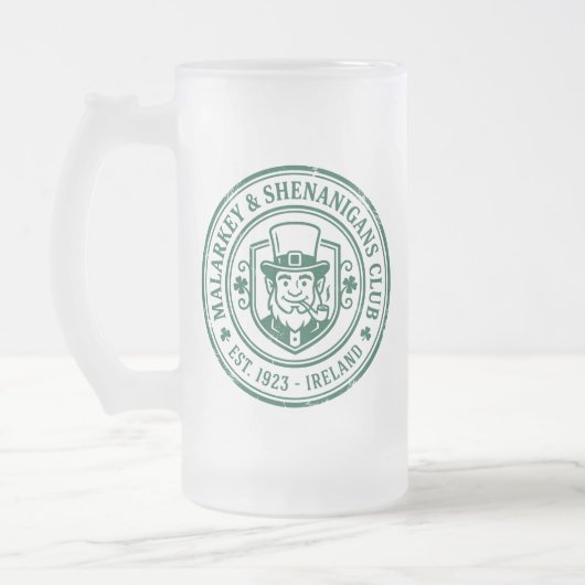 Malarkey & Shenanigans Bierclub St. Patrick's Day Matglas Bierpul (Links)