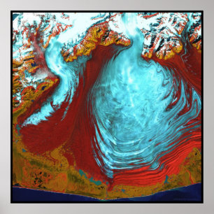 Malaspina Glacier Alaska Poster