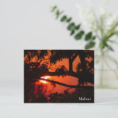 Malawi, Africa Sunset Briefkaart (Staand voorkant)