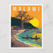 Malawi Afrika Vintage Reizen Briefkaart (Voorkant)