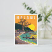 Malawi Afrika Vintage Reizen Briefkaart (Staand voorkant)