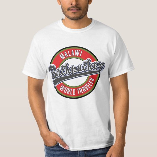 Malawi backpacker world traveller t-shirt (Voorkant)