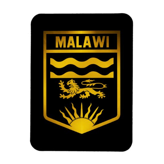Malawi Emblem Magneet (Verticaal)