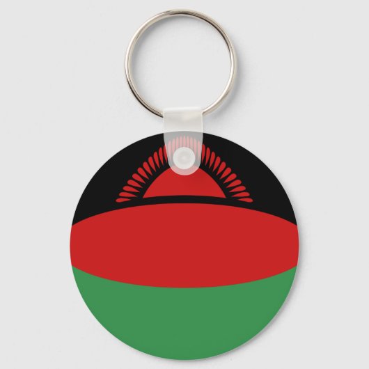 Malawi Fisheye Flag Sleutelhanger (Voorkant)