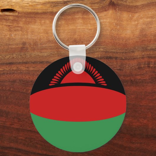 Malawi Fisheye Flag Sleutelhanger (Voorkant)