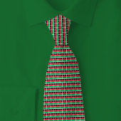 Malawi Flag Brick Pattern Stropdas