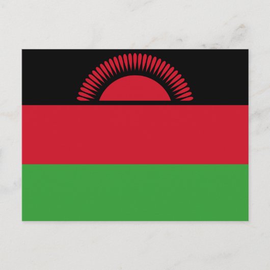 Malawi Flag Briefkaart (Voorkant)
