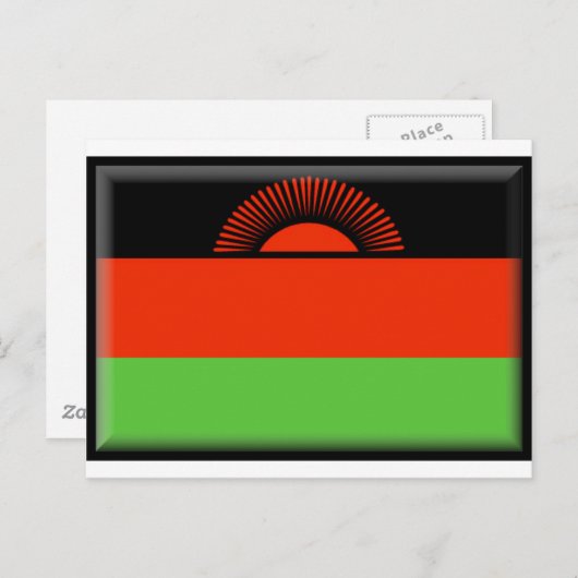Malawi Flag Briefkaart (Voorkant / Achterkant)