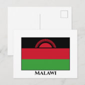 Malawi Flag Briefkaart (Voorkant / Achterkant)