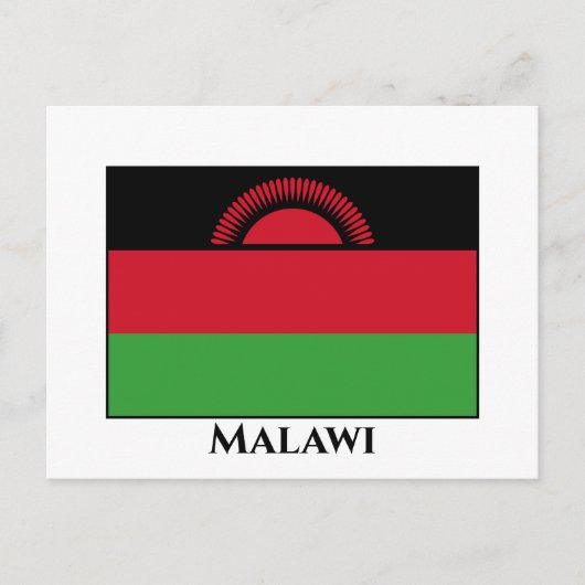 Malawi Flag Briefkaart (Voorkant)