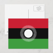Malawi Flag Briefkaart (Voorkant / Achterkant)