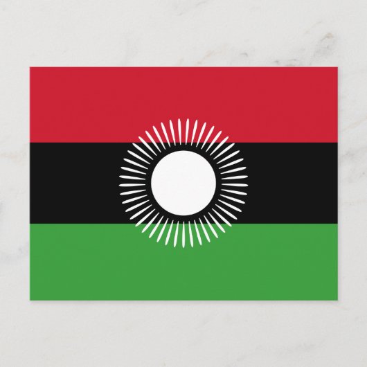 Malawi Flag Briefkaart (Voorkant)