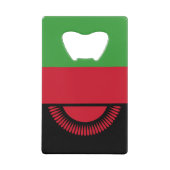 Malawi Flag Creditkaart Flessenopener (Voorkant)