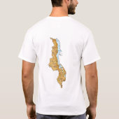 Malawi Flag en Map T-Shirt (Achterkant)