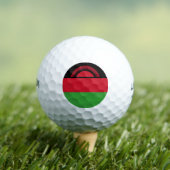Malawi Flag Golfballen (Insitu Shirt)
