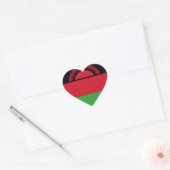 Malawi Flag Hart Sticker (Envelop)