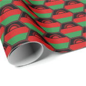 Malawi Flag Honeycomb Wrapping Paper Cadeaupapier (Rol Hoek)