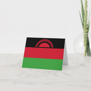 Malawi Flag Kaart