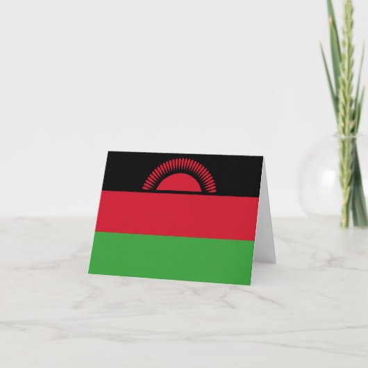 Malawi Flag Kaart (Voorkant)