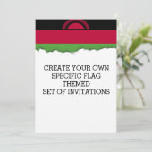 Malawi Flag Kaart (Staand voorkant)