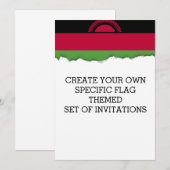 Malawi Flag Kaart (Voorkant / Achterkant)