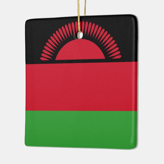 Malawi Flag Keramisch Ornament (Links)
