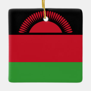 Malawi Flag Keramisch Ornament