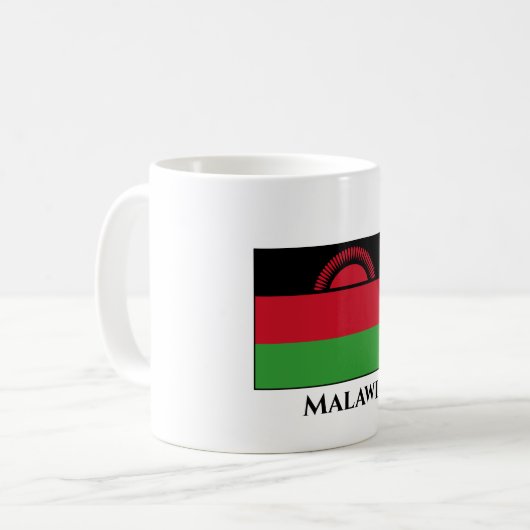 Malawi Flag Koffiemok (Voorkant links)