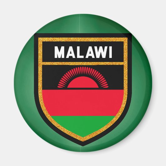 Malawi Flag Magneet (Voorkant)