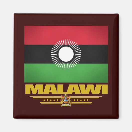 Malawi Flag Magneet (Voorkant)