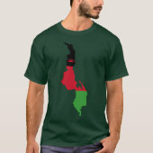 Malawi Flag Map T-shirt (Voorkant)