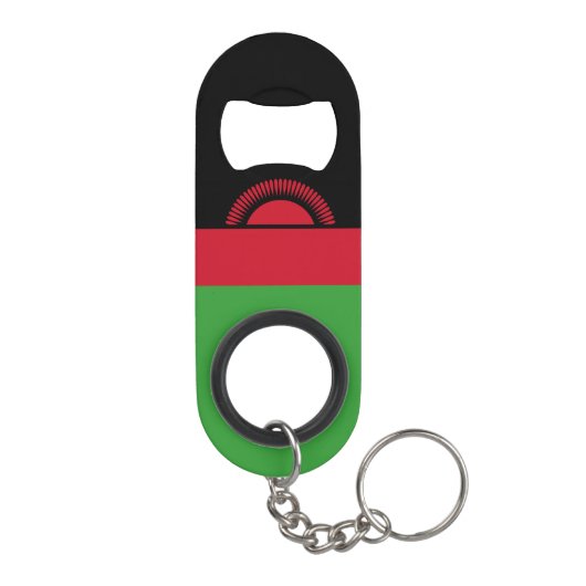 Malawi Flag Mini Flessenopener (Achterkant)