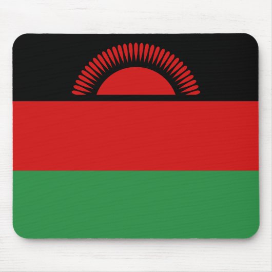 Malawi Flag Mousepad Muismat (Voorkant)