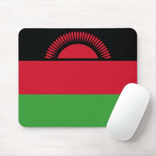 Malawi Flag Muismat (Met muis)