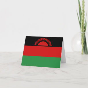 Malawi Flag Notecard Kaart