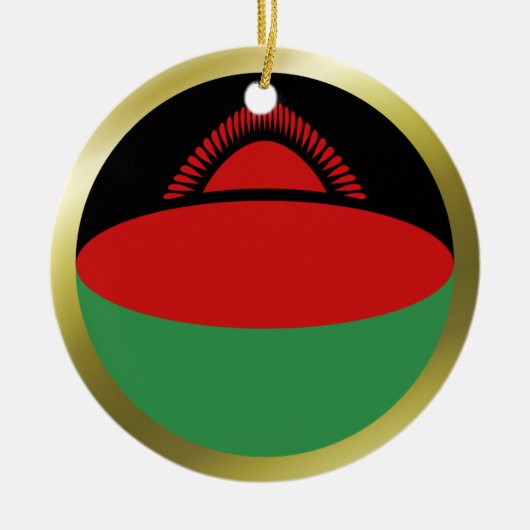Malawi Flag Ornament (Voorkant)