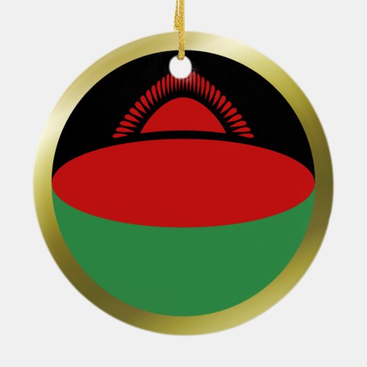 Malawi Flag Ornament (Achterkant)