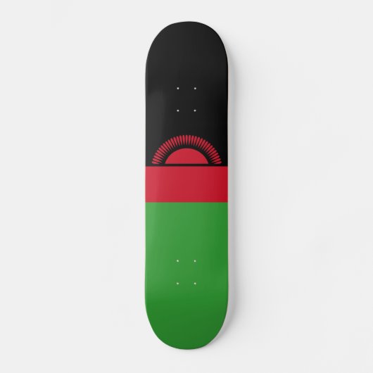 Malawi Flag Persoonlijk Skateboard (Voorkant)