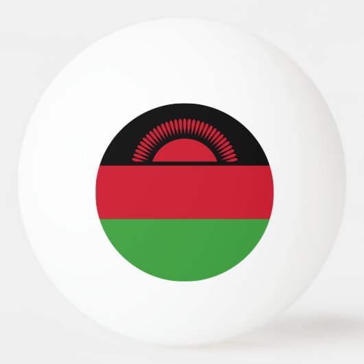 Malawi Flag Pingpongbal (Voorkant)